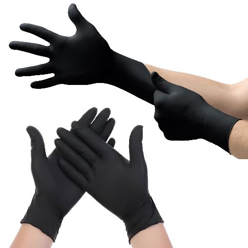 Guantes de Negros de Nitrilo Desechable