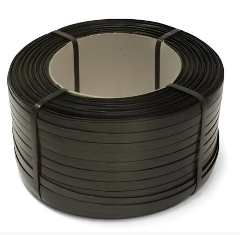 Rollo de Zuncho de plástico Negro 1/2, 3/4, 5/8"